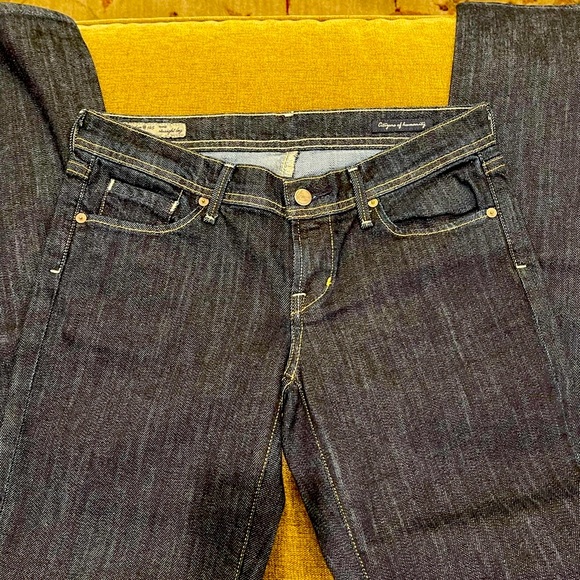 Citizens Of Humanity Ava Jeans Size 28 Low Rise Classic Straight Leg Dark Wash - Picture 2 of 16